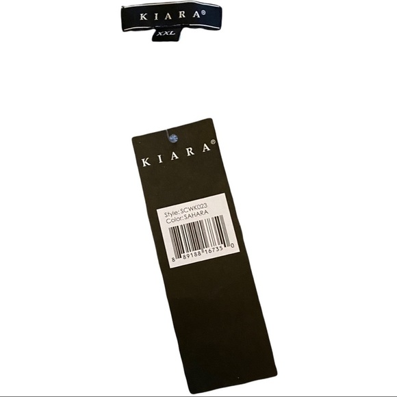 Kiara Sahara Geometric Lightweight LS Sweater w/ White Mock Undershirt Women XXL - Picture 7 of 11